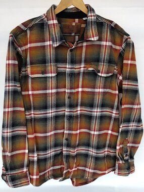 Orvis Big Bear Brown Plaid Flannel XXL
